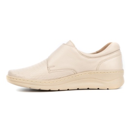 WASAK Deportivas de piel para mujer 0539W, crema beige 1