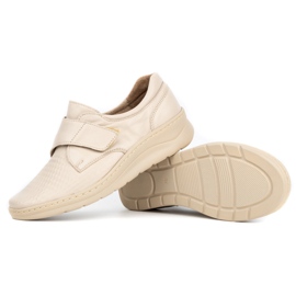 WASAK Deportivas de piel para mujer 0539W, crema beige 3