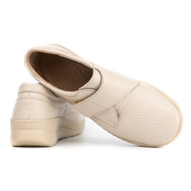 WASAK Deportivas de piel para mujer 0539W, crema beige 4