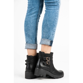 Abloom Botines chelsea con hebillas negro 3