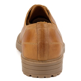 Polbut Zapato trampero hombre piel 2120 rojo naranja 8