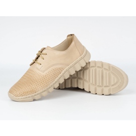 WASAK Zapatos de piel mujer 0682W, crema beige 4