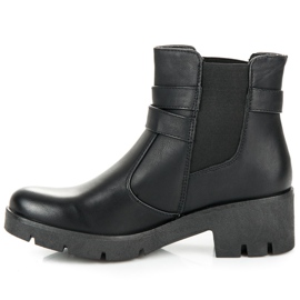 Abloom Botines chelsea con hebillas negro 5
