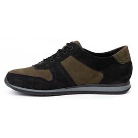 WASAK Deportivas de piel para hombre 0234W, negro y verde. 1