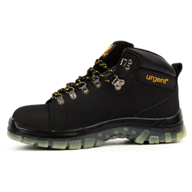 Zapatos de trabajo hombre URGENT 114/S1 Negro con puntera 2