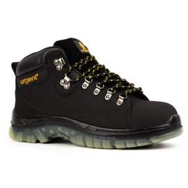 Zapatos de trabajo hombre URGENT 114/S1 Negro con puntera 1