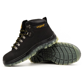 Zapatos de trabajo hombre URGENT 114/S1 Negro con puntera 4