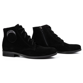 Olivier Botas aislantes de ante para mujer 1024 negro 2