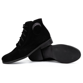 Olivier Botas aislantes de ante para mujer 1024 negro 4