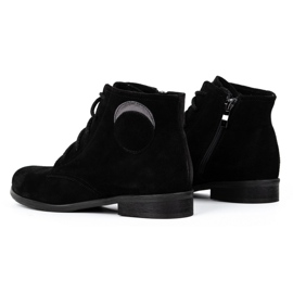 Olivier Botas aislantes de ante para mujer 1024 negro 5