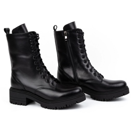 Olivier Botas altas mujer de piel 1064 negro 2