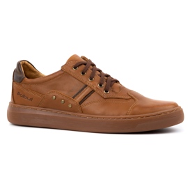 Polbut Zapatos hombre piel 1801/2 Axe camel marrón 2