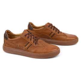 Polbut Zapatos hombre piel 1801/2 Axe camel marrón 3