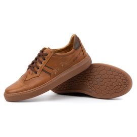 Polbut Zapatos hombre piel 1801/2 Axe camel marrón 4