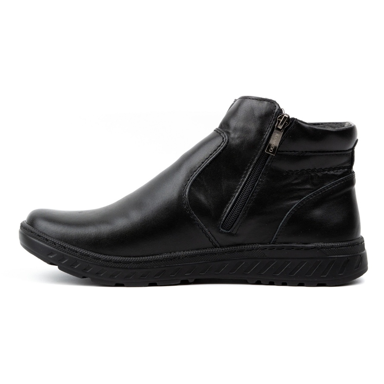 KOMODO Botas Chelsea anchas de invierno para hombre, botas de piel, 925K, negro 1 KOMODO Botas Chelsea anchas de invierno para hombre, botas de piel, 925K, negro 1