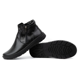 KOMODO Botas Chelsea anchas de invierno para hombre, botas de piel, 925K, negro 3