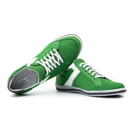 KOMODO Zapatos de hombre fabricados en piel 236K verde. 6