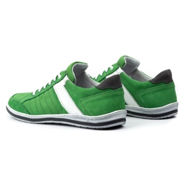 KOMODO Zapatos de hombre fabricados en piel 236K verde. 7