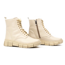 WASAK Botas mujer invierno piel 0660W crudo beige 3