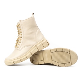 WASAK Botas mujer invierno piel 0660W crudo beige 4