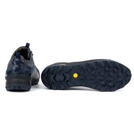 Olivier Zapatos trekking de piel para hombre 405KZ, azul 4
