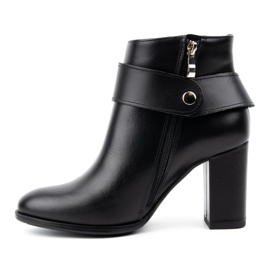 Olivier Botines mujer de piel 1046, negro 1