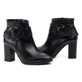 Olivier Botines mujer de piel 1046, negro 3