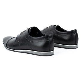 Olivier Zapatos elegantes de piel para hombre 276LU, negro 5