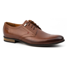 Kampol Zapatos formales hombre piel 331KAM marrón 2