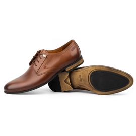 Kampol Zapatos formales hombre piel 331KAM marrón 4