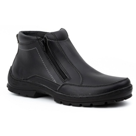 Olivier Botas Chelsea de invierno para hombre 990CU Negro 2