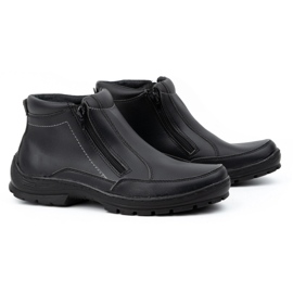 Olivier Botas Chelsea de invierno para hombre 990CU Negro 3