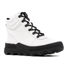 WASAK Botas de nieve mujer invierno piel 0697W blanco 1