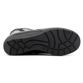 Olivier Botines mujer piel aislantes con cremallera 021BB, negro 6
