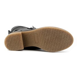 Olivier Botas de mujer elegantes de piel con aislamiento de lana 317BB, negro 5