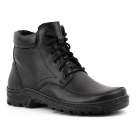 WASAK Botines aislantes para hombre, piel Polish 0151W, negro 2