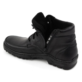 WASAK Botines aislantes para hombre, piel Polish 0151W, negro 7