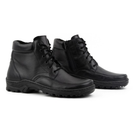 WASAK Botines aislantes para hombre, piel Polish 0151W, negro 3