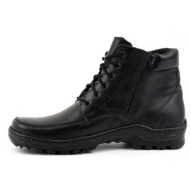 WASAK Botines aislantes para hombre, piel Polish 0151W, negro 1