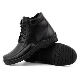 WASAK Botines aislantes para hombre, piel Polish 0151W, negro 4