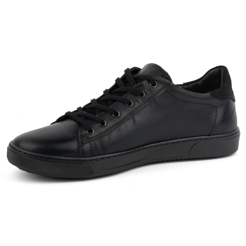 Olivier Zapatos con cordones para hombre en piel 472KNT, negro 1