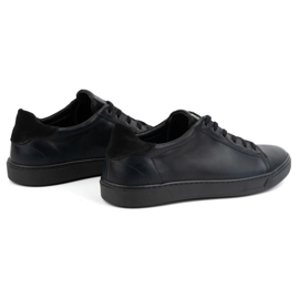 Olivier Zapatos con cordones para hombre en piel 472KNT, negro 6
