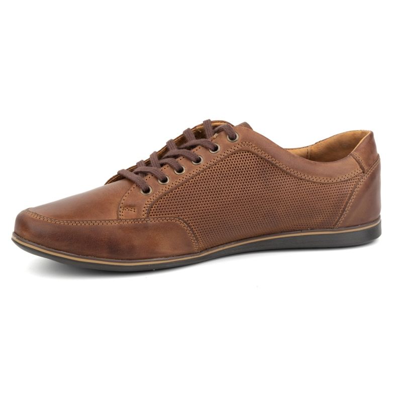 Olivier Zapatos casual hombre piel 410KNT marrón 1