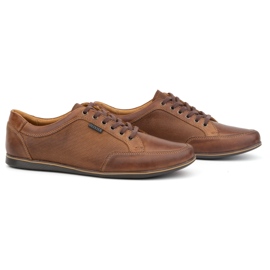 Olivier Zapatos casual hombre piel 410KNT marrón 2