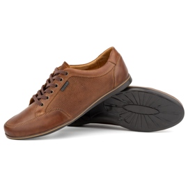 Olivier Zapatos casual hombre piel 410KNT marrón 3