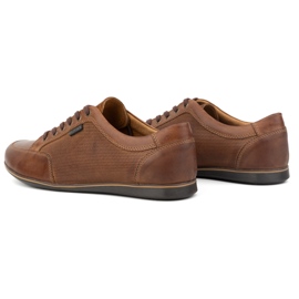 Olivier Zapatos casual hombre piel 410KNT marrón 4