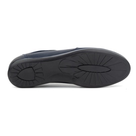 Olivier Zapatos casual hombre piel 410KNT, azul marino 6
