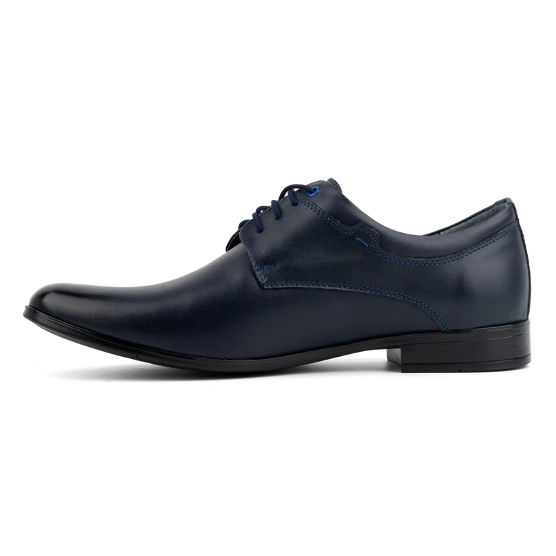 Olivier Zapatos formales de piel para hombre 263LU, azul marino 1