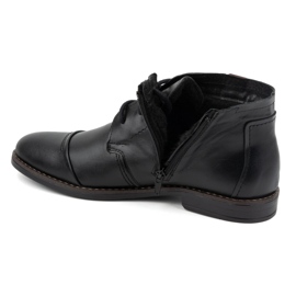Olivier Zapatos de invierno para hombre, botines elegantes 282LU, negro 6