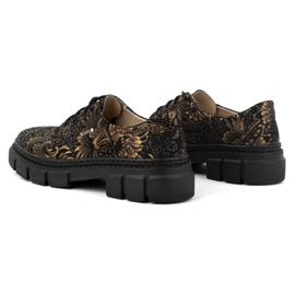 Olivier Zapatos de mujer de piel con suela gruesa, flores, 1.134 PLN multicolor 15